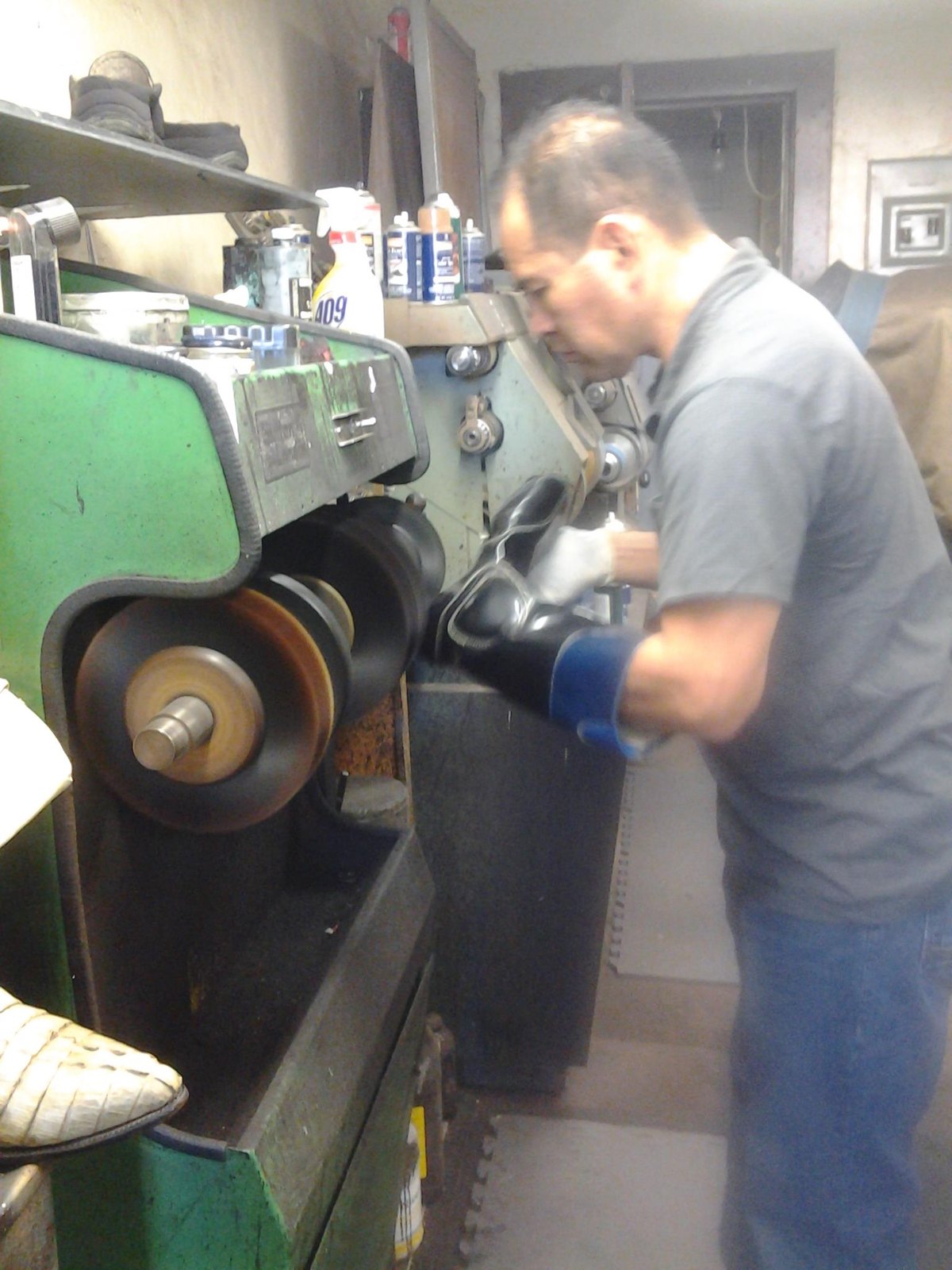 Shoe repair at Fruitvale: leather footwear and the workbench